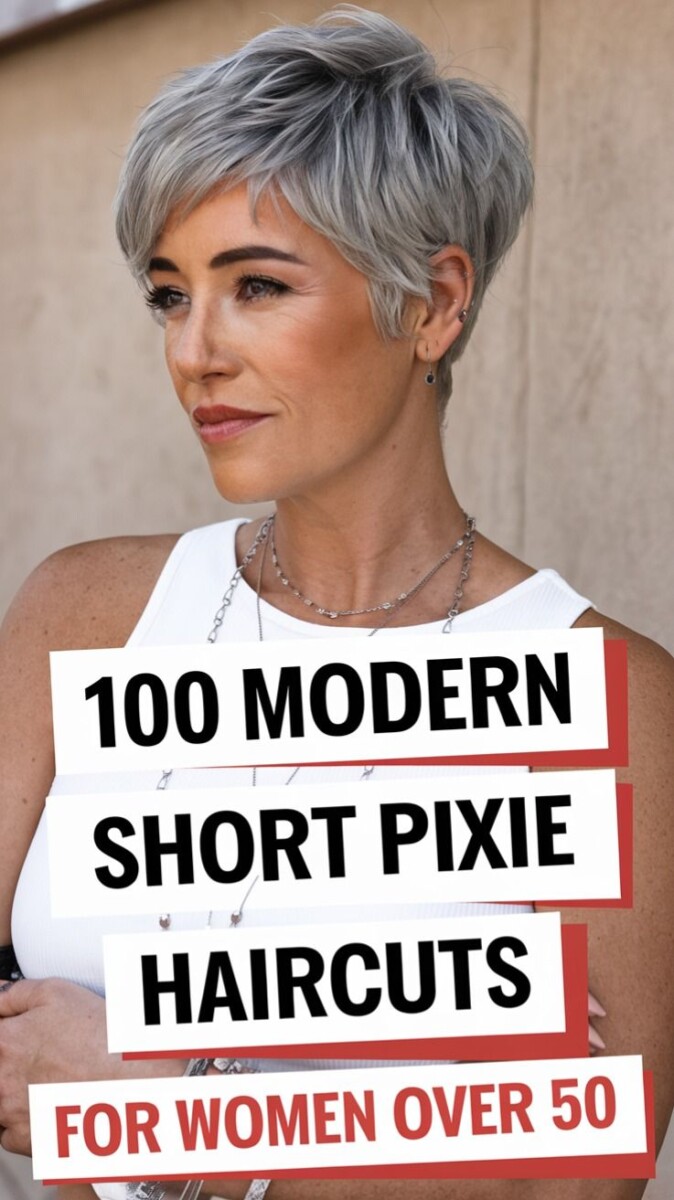 Coupe courte élégante 50 ans