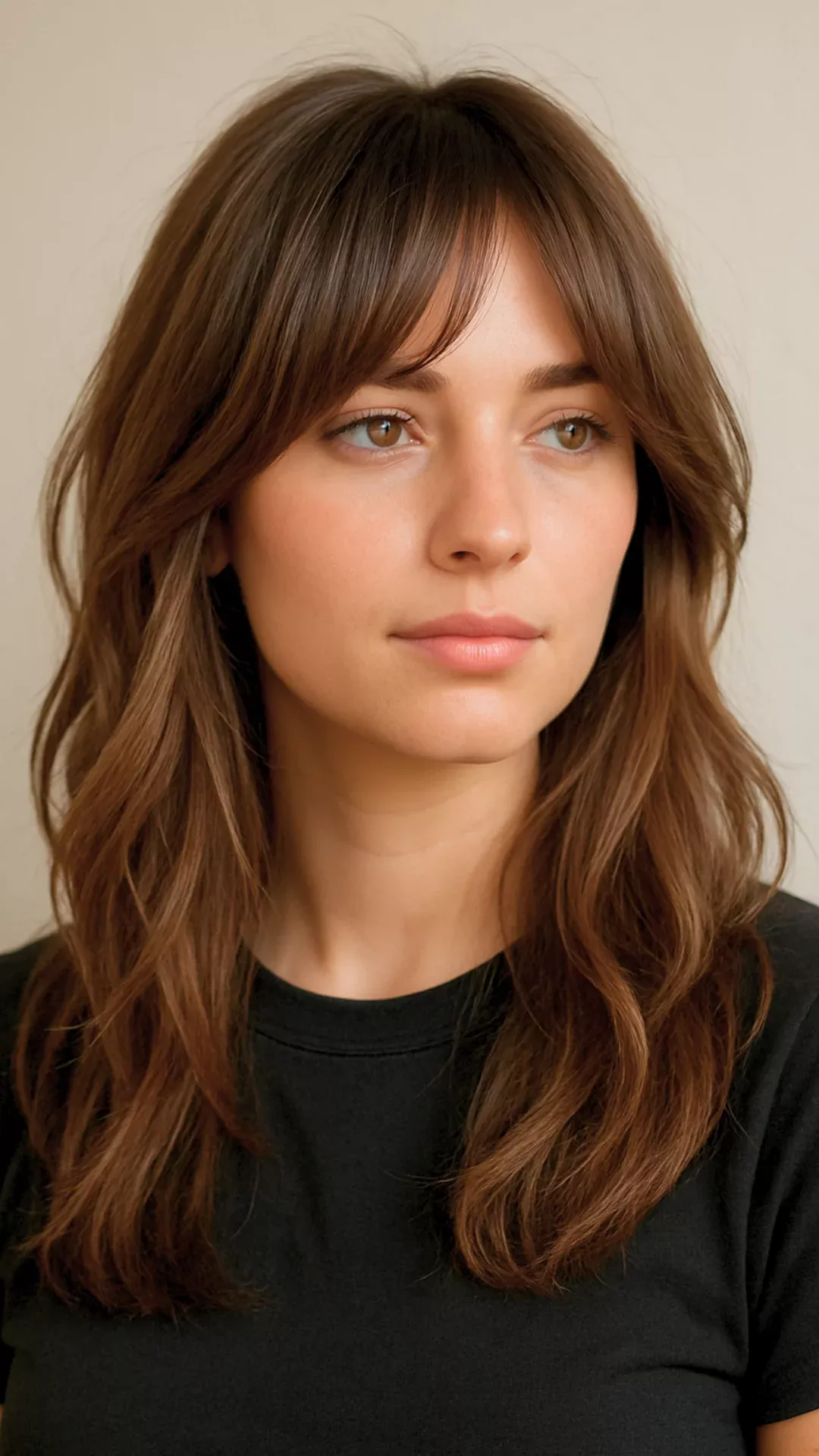 Dégradé effilé frange moderne