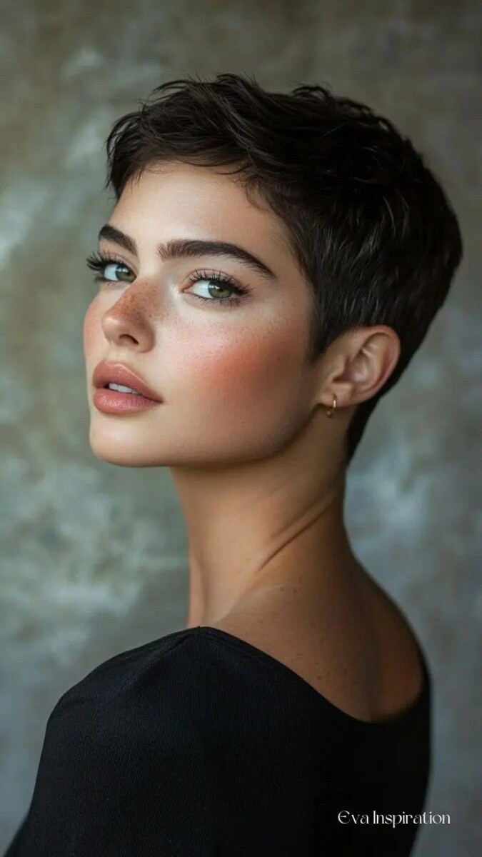 Coupe courte femme moderne