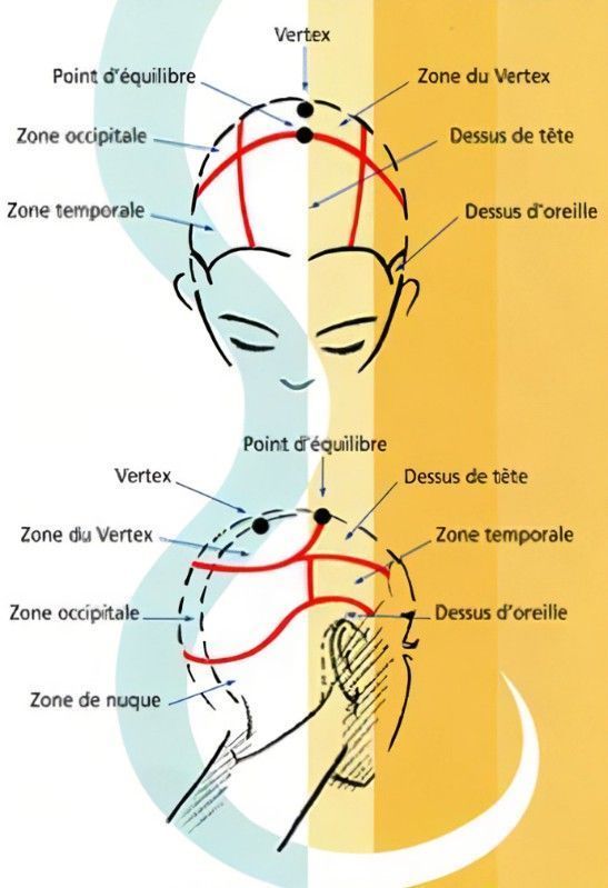 Trait rasoir cheveux guide